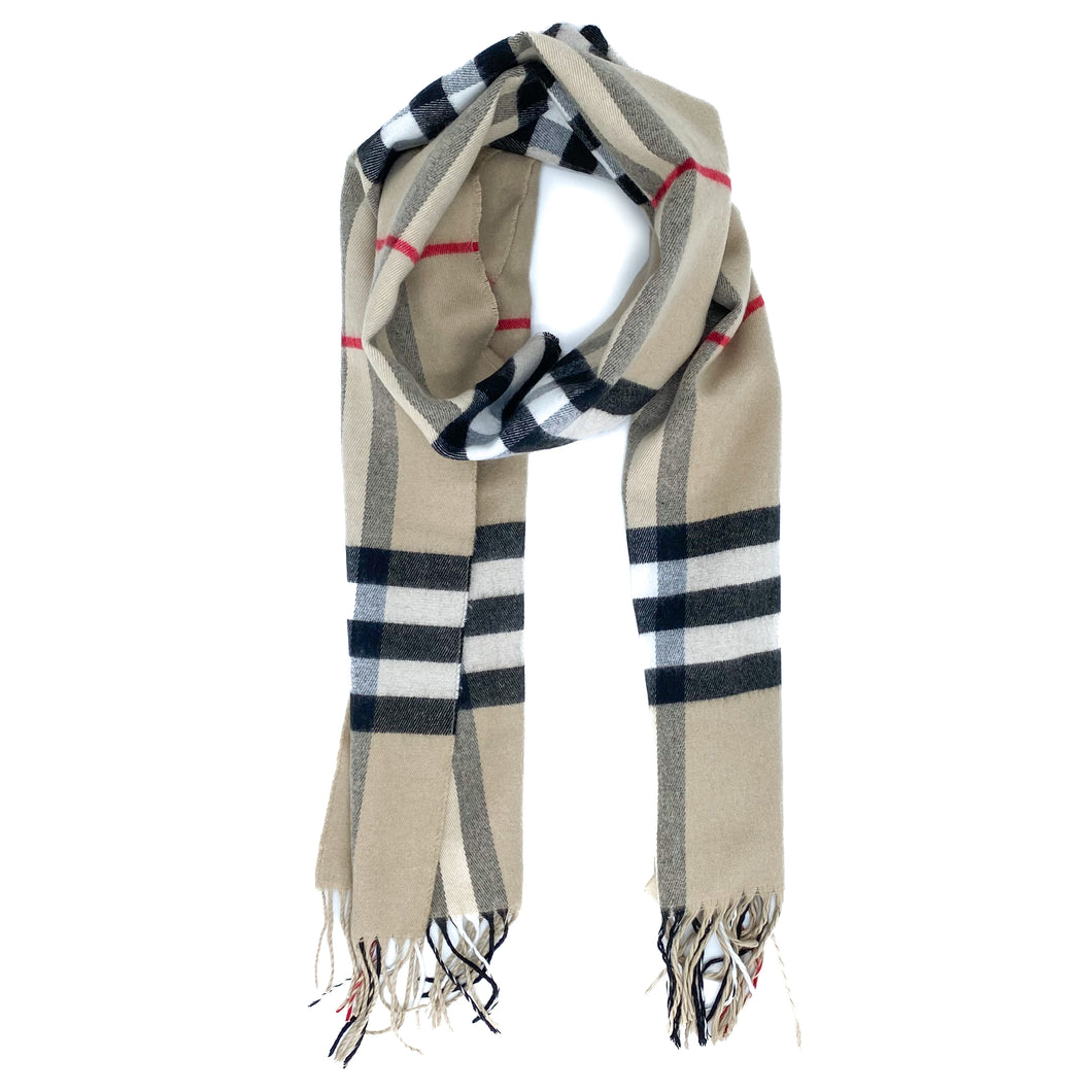 BURBERRY Archive Check cashmere scarf
