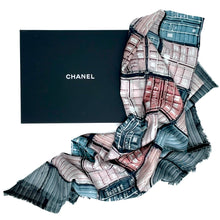 Load image into Gallery viewer, CHANEL CC shipping container silk shawl
