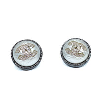 Load image into Gallery viewer, Chanel pearl button earrings
