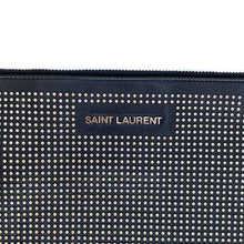 Load image into Gallery viewer, SAINT LAURENT metal studs leather cluth

