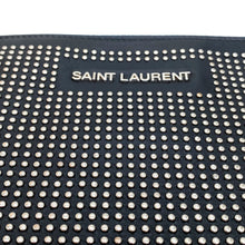 Load image into Gallery viewer, SAINT LAURENT metal studs leather cluth
