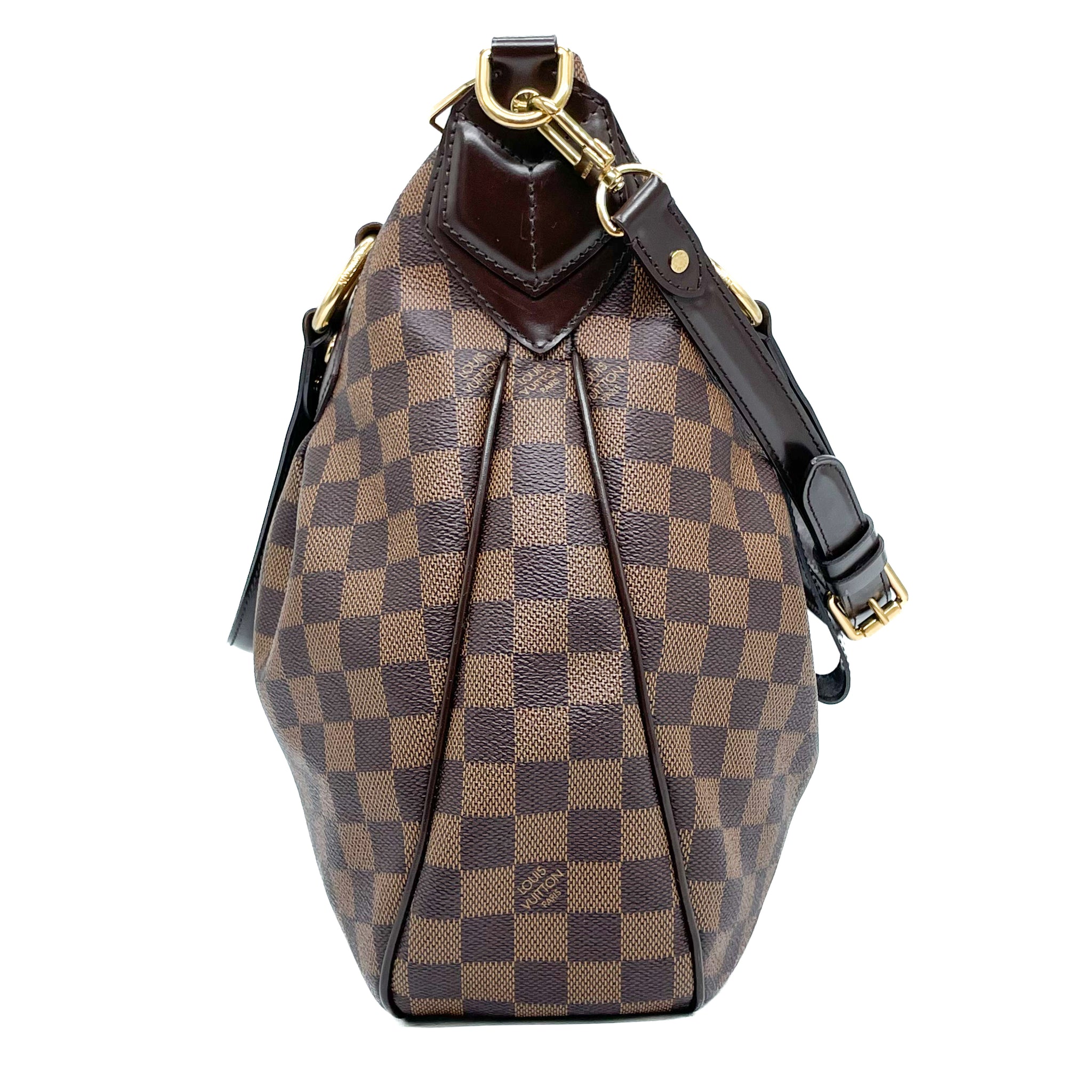 Louis Vuitton Evora MM Damier Ebene Hobo Shoulder Bag