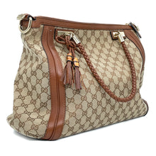 Load image into Gallery viewer, GUCCI Bella GG Canvas Top Handle Bag Large
