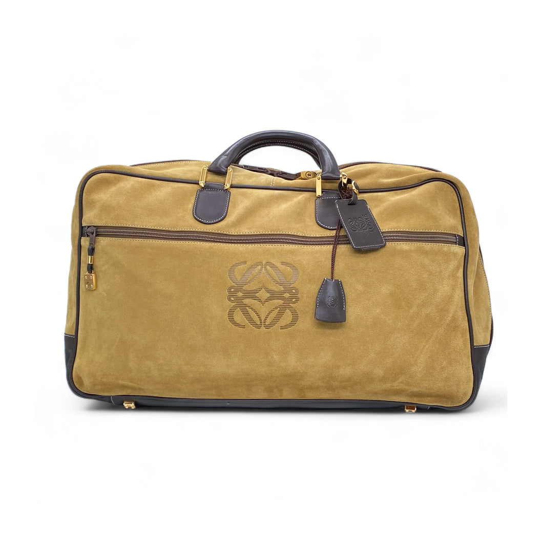 LOEWE vintage suede travel bag