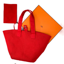 Load image into Gallery viewer, HERMÈS canvas beach tote bag with pouch
