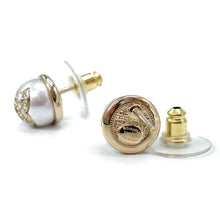 Load image into Gallery viewer, CHANEL CC pin earrings
