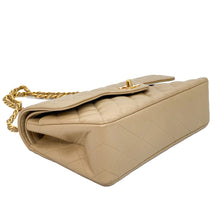Load image into Gallery viewer, CHANEL beige classic medium double flap vintage 24K, 1989-1991
