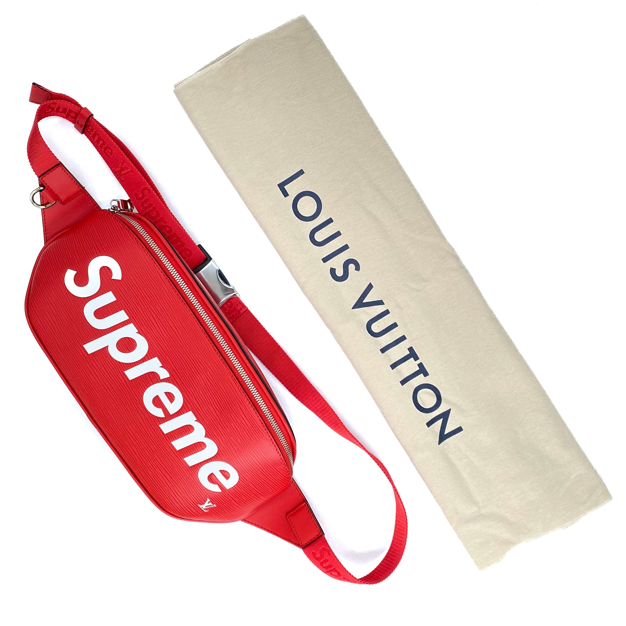 LOUIS VUITTON x SUPREME M53418 Epi Bum bag Waist pouch Belt bag Hip bag  body bag